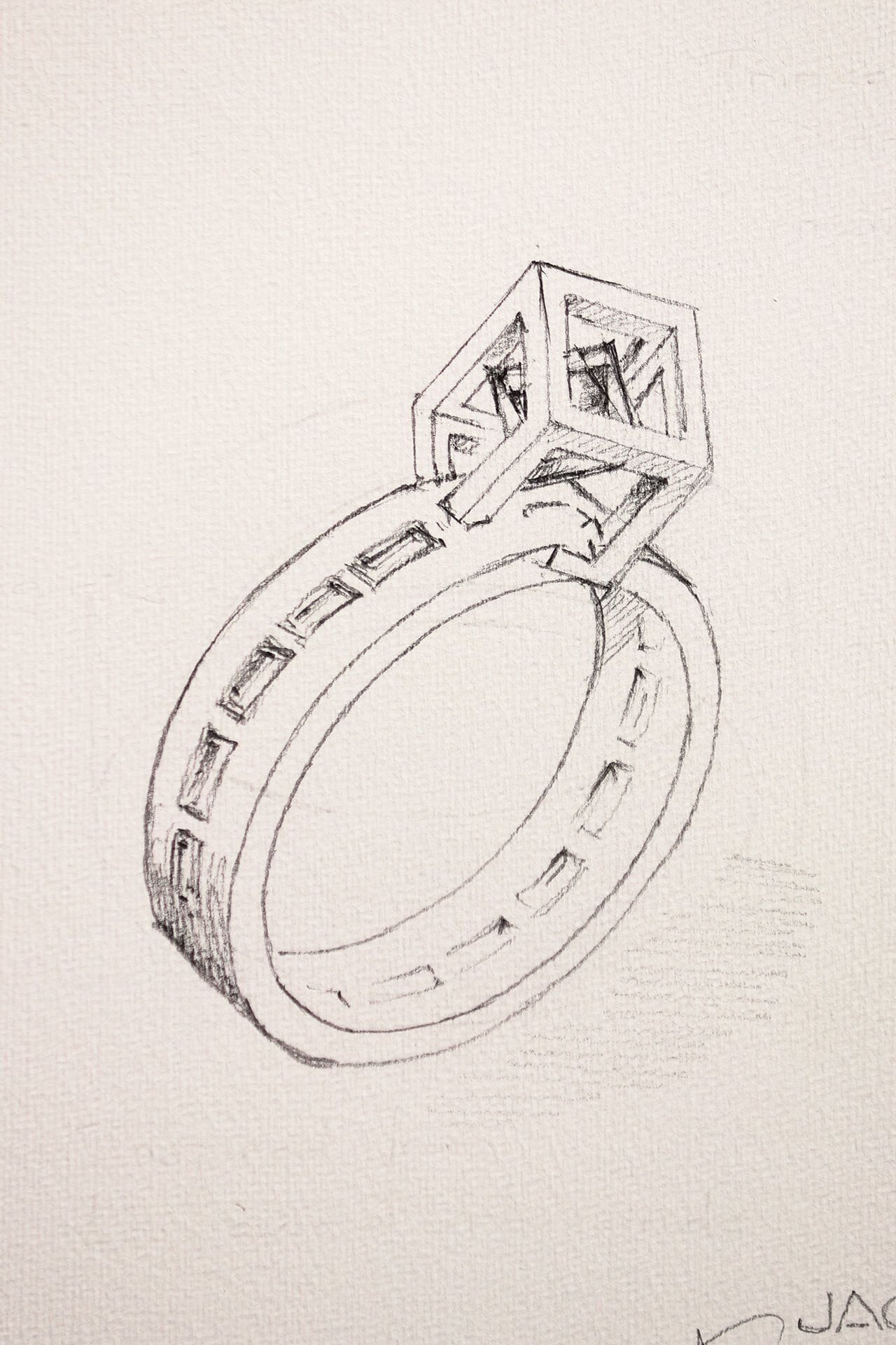 How to Draw Western Wedding Ring | How to Draw a Ring Design | How to Draw  Diamond Ring - YouTube